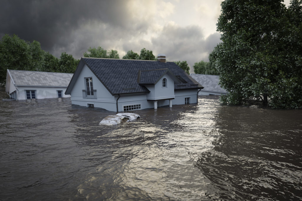 flooding house rendering